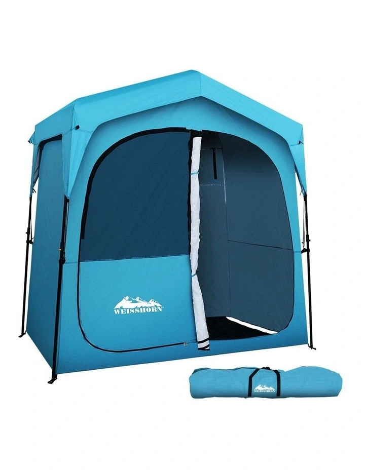 Double Camping Shower Toilet Tent Outdoor Fast Set Up Change Room