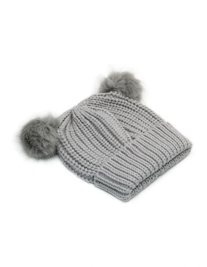 Nakita Mini Beanie in Grey
