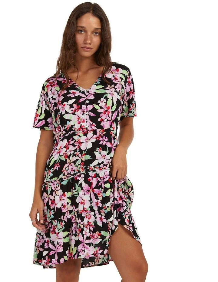 Summer Of Sun Mini Dress in Anthracite New Life