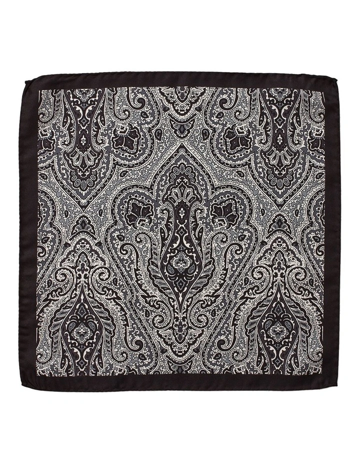 Arazzo Silk Pochette in Black & White