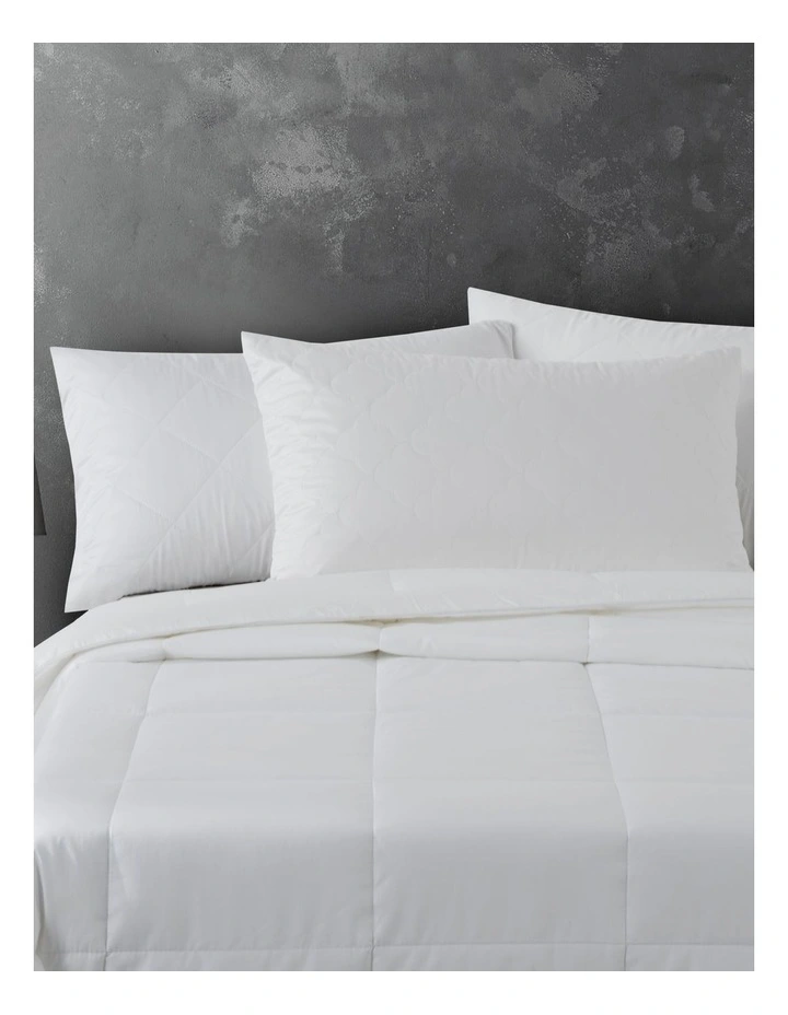 Cotton Pillow Protector in White