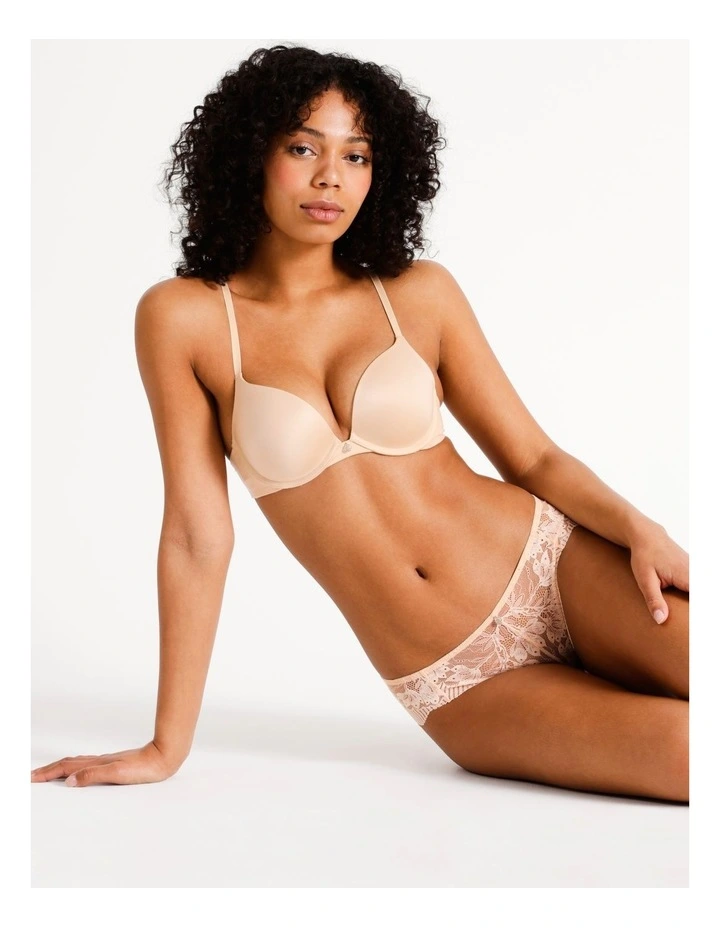 Pure Comfort Contour Push Up Bra in Beige