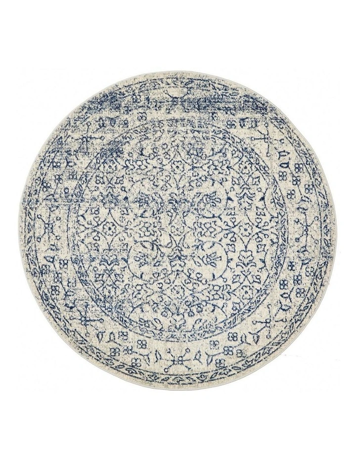 Evoke Whisper White Transitional Round Rug