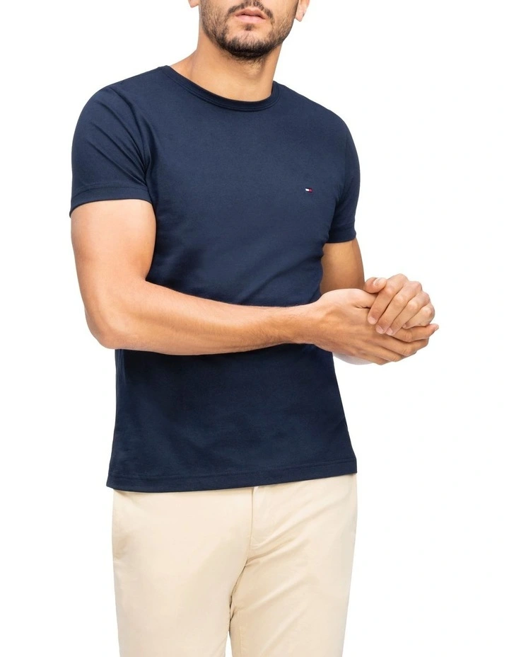 Essential Cotton Tee in Blue