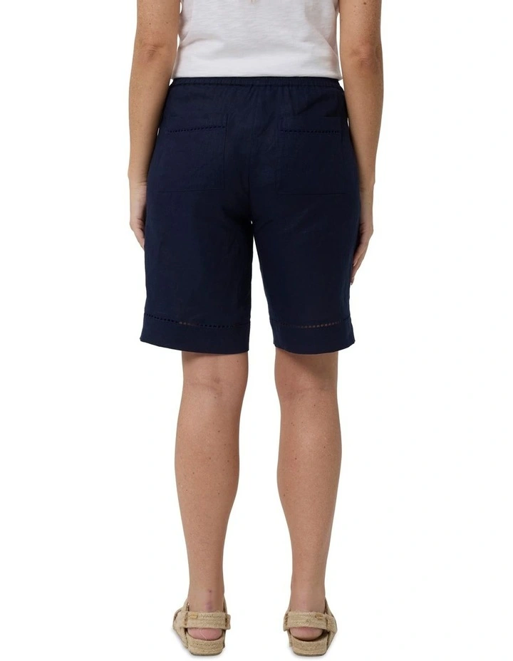 Lace Trim Short in Night Sky