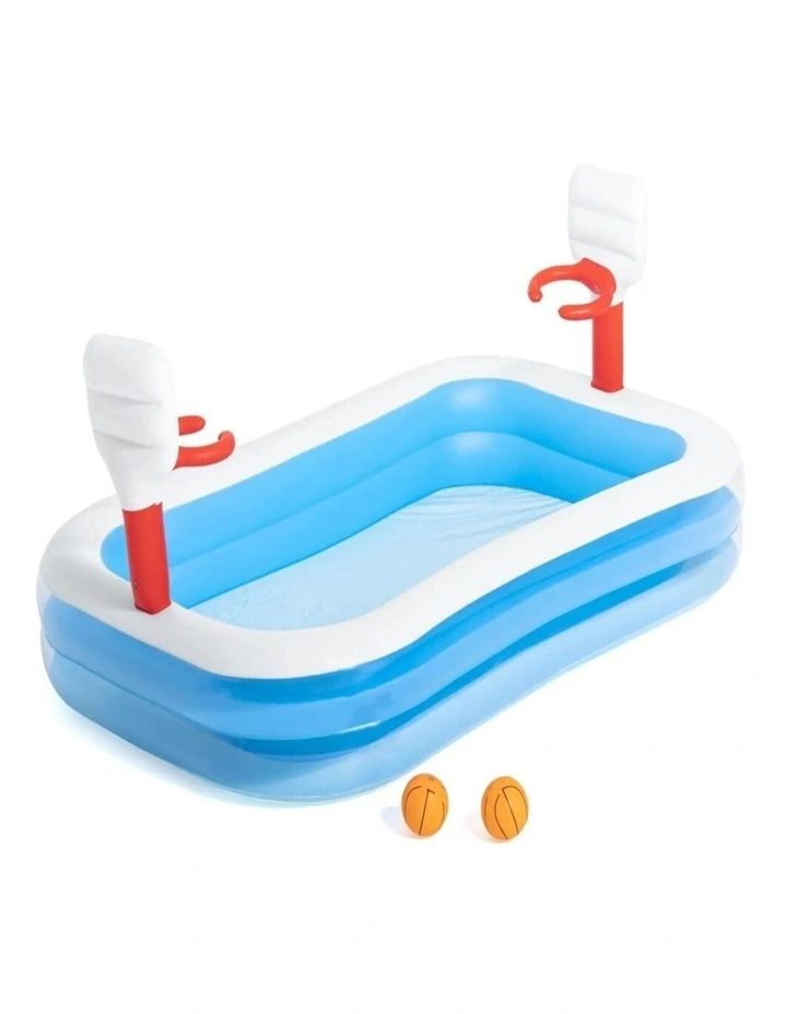 Inflatable Basketball Play Pool 40in x 2.51m x 1.68m