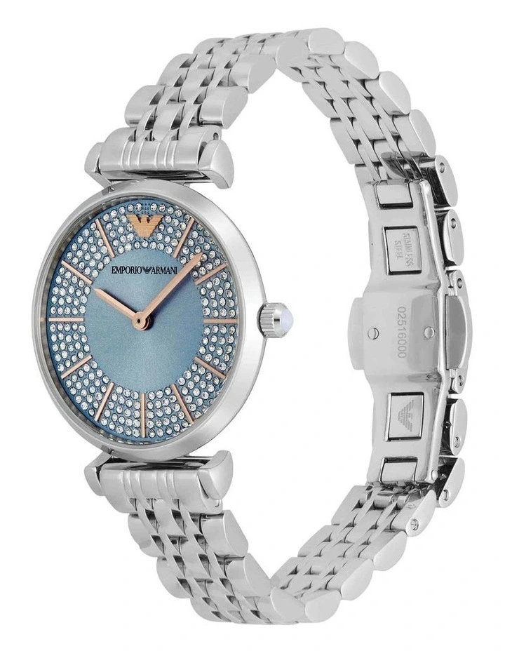 Analogue Watch in Silver Tone