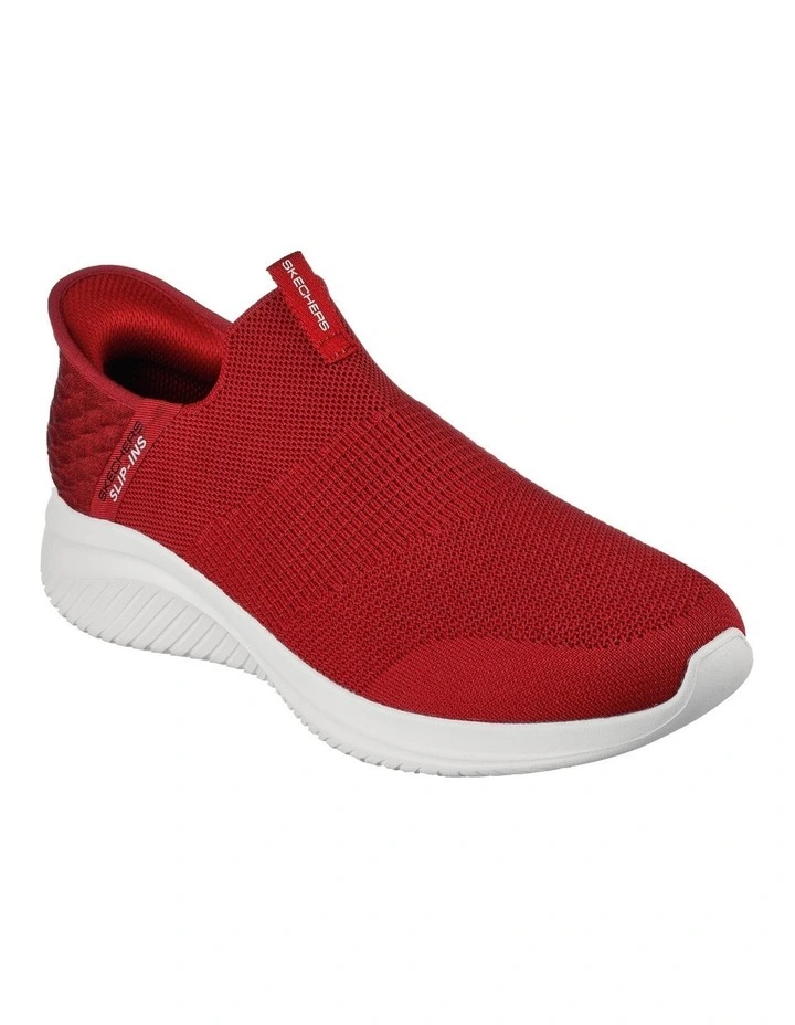 Ultra Flex 3.0 Smooth Step Slip-Ins Sneakers in Burgundy