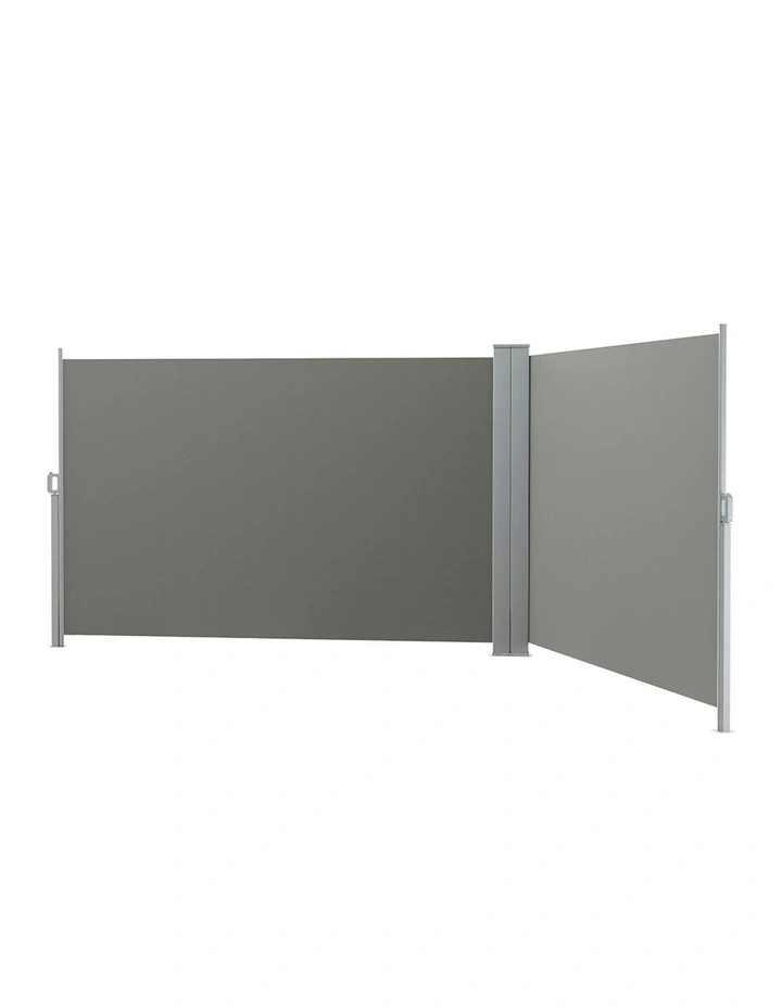 Side Awning Sun Shade Outdoor Retractable Privacy Screen 1.8X6M in Grey
