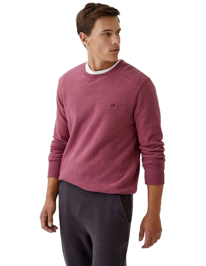 Leo Organic Cotton Sweatshirt in Red