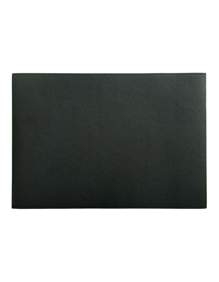 Table Accents Leather Placemat 43x30cm in Charcoal