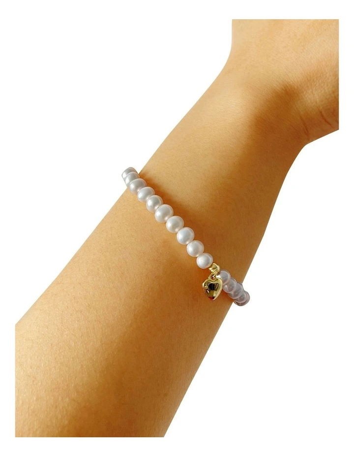 Heart 14ct Gold Plated Charm Bracelet