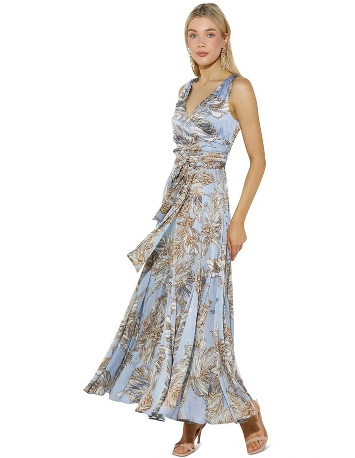 Isabelle Printed Dress in Blue Print
