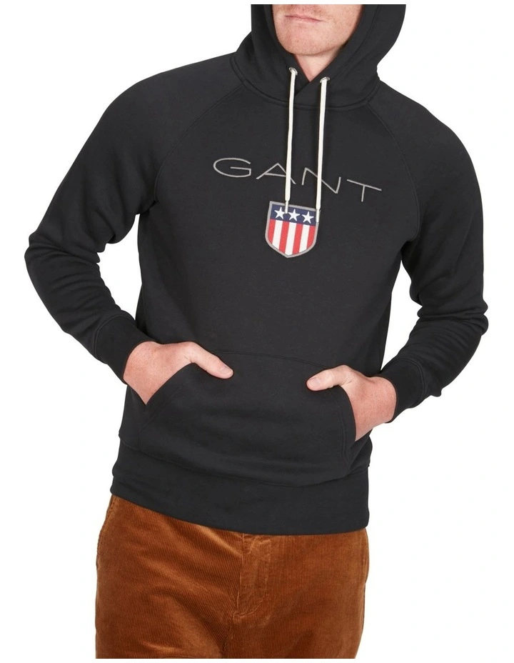 Shield Sweat Hoodie in Black