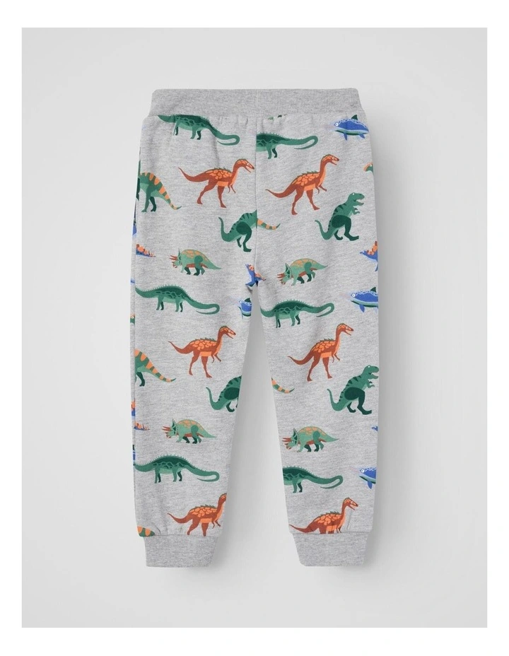 Nesve Printed Sweatpants in Grey Melange