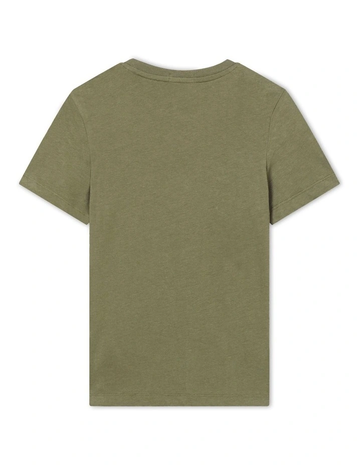 Monogram Short Sleeve T-shirt in Dusty Olive