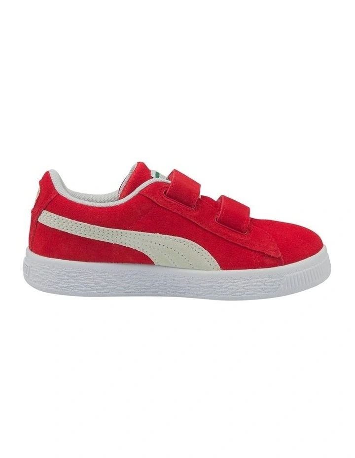 Suede Classic XXI Self-Fastening Pre School Sneakers in Red