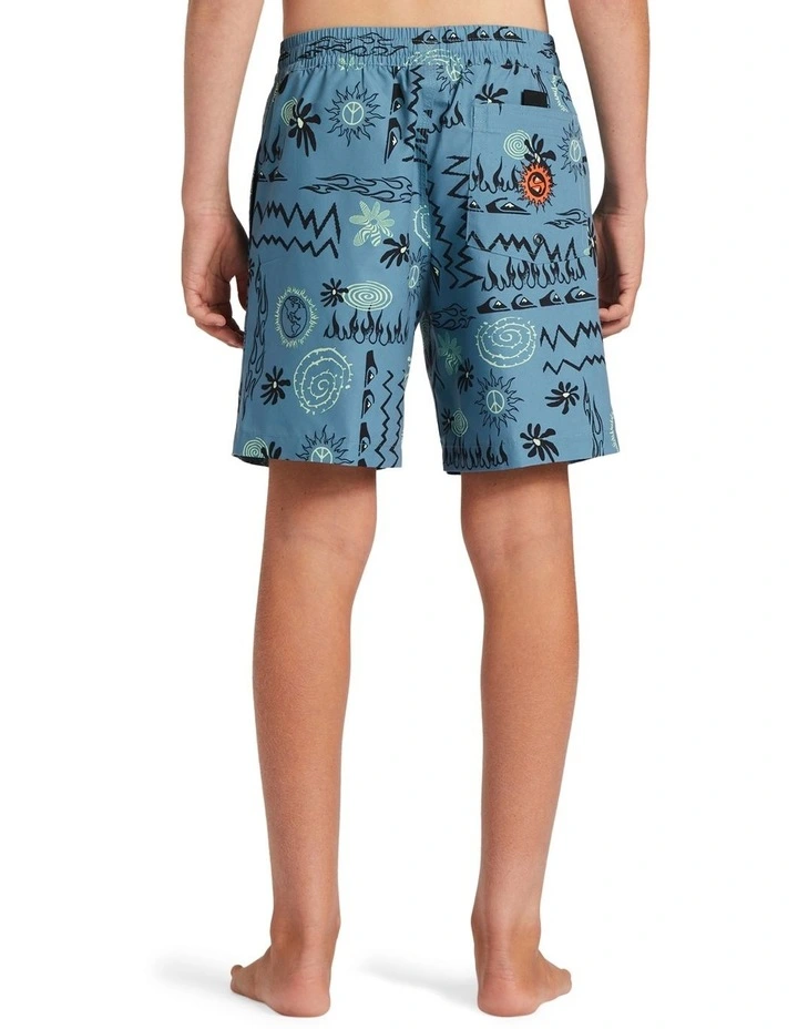 Radical Volley Swim Shorts in Blue Shadow