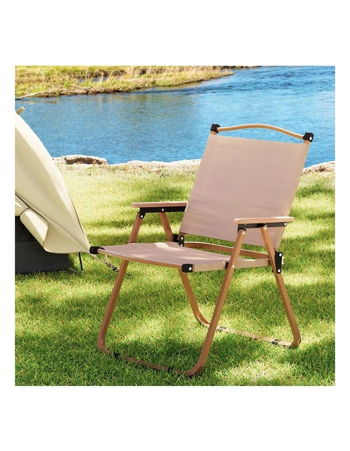 Steel Outdoor Chair in Brown