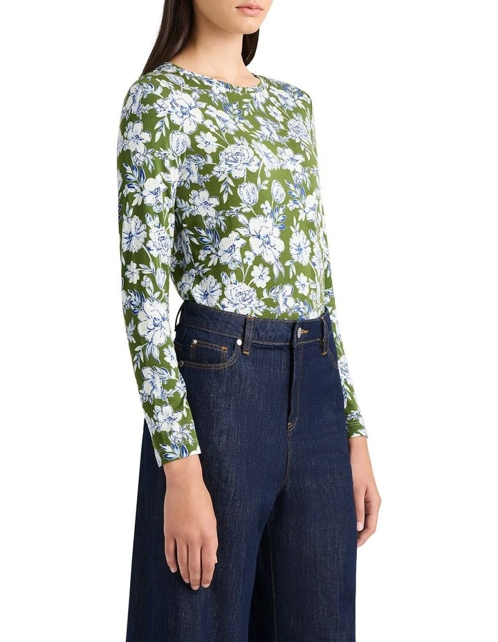 Imani Bamboo Top in Cactus Multi