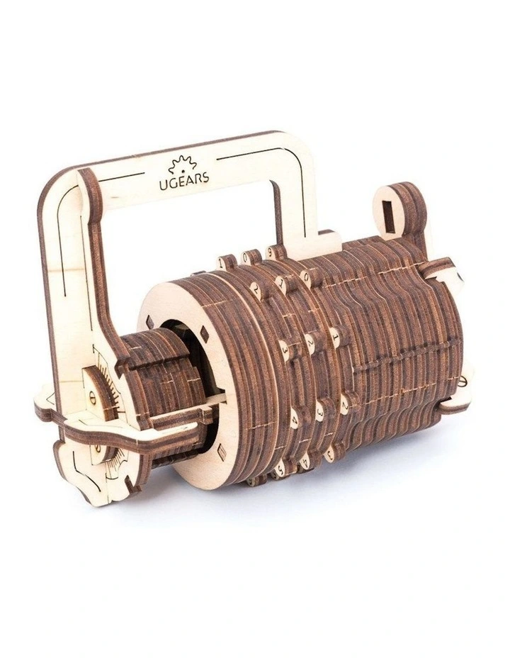 Combination Lock Model 34 Piece Wooden 3D Puzzle