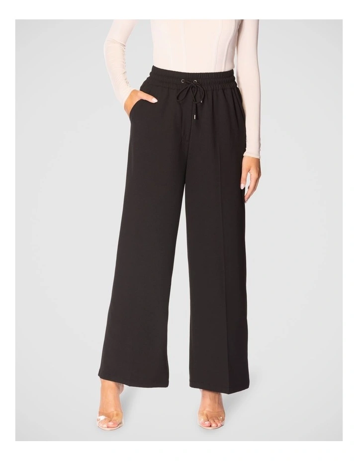 Maribel Wide Leg Pant in Black