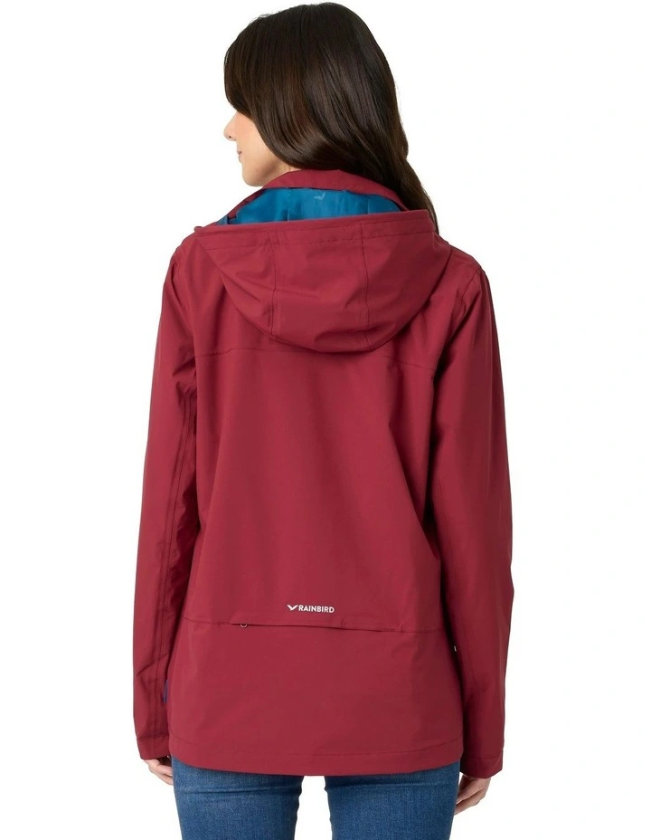 Halley Waterproof Shell Jacket in Red
