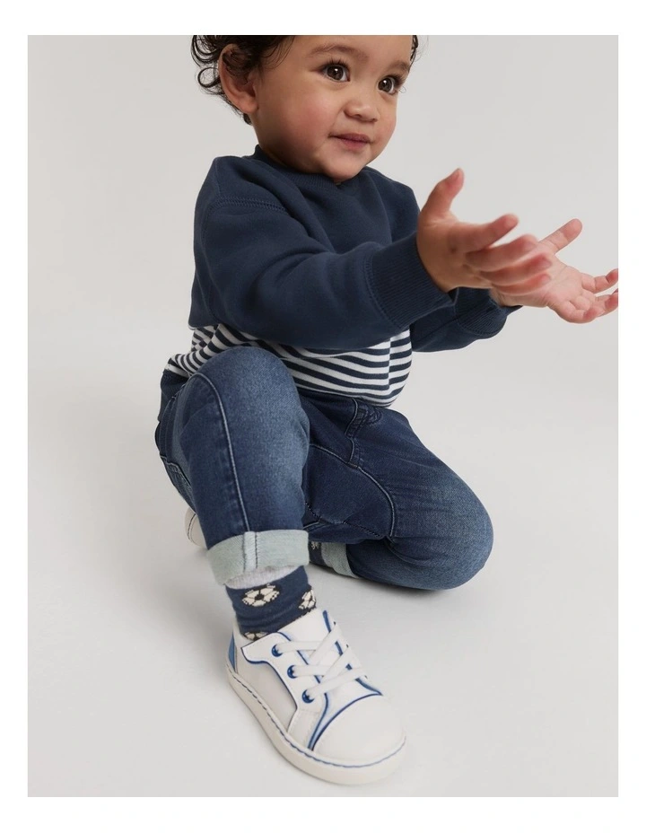 Contrast Sneaker in Princess Blue