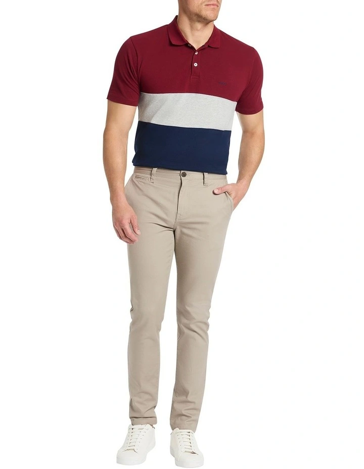 Asta Stripe Polo in Navy Multi