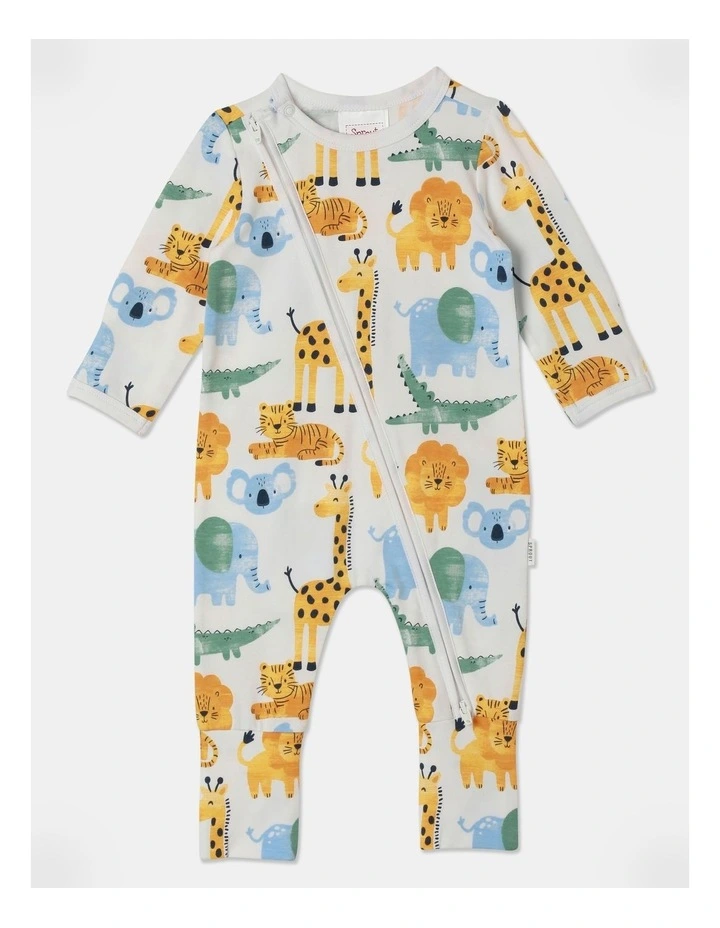 Essential Jersey Safari Coverall in White