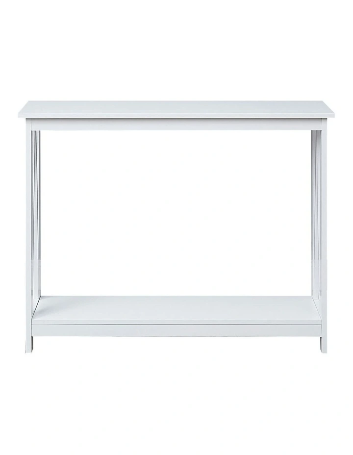 Sarantino Grace A-Frame Console Table in White
