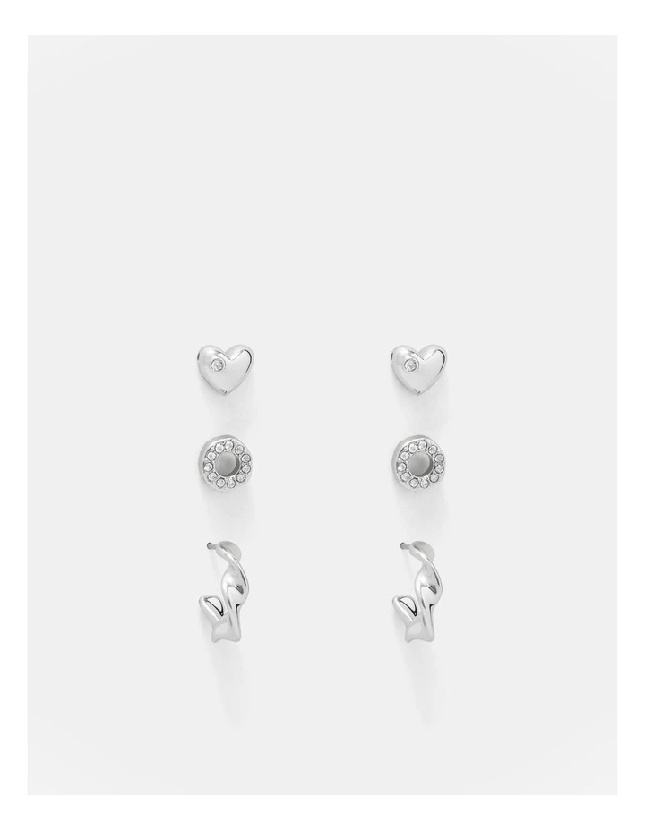 Idol Earrings Set in Silver