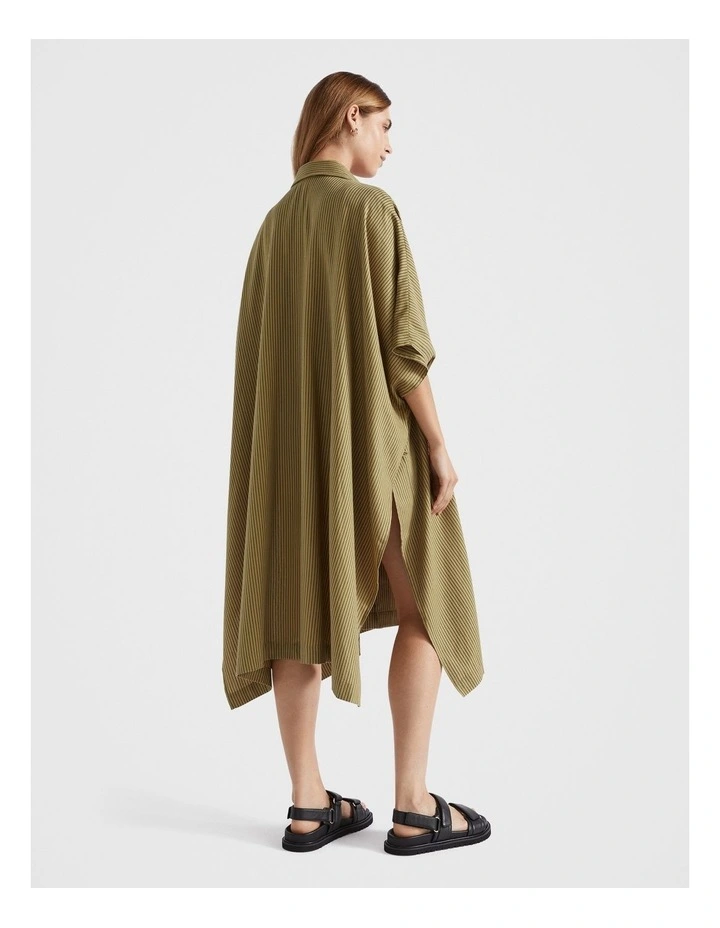 Lightweight Cover Up in Pistachio Stripe