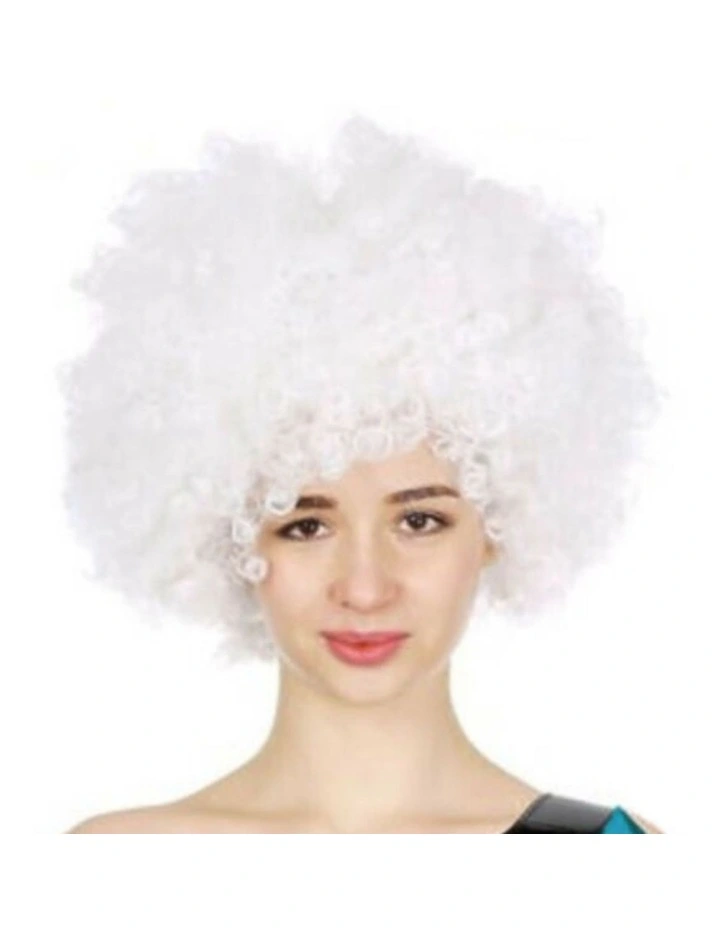 Deluxe Afro Wig in White