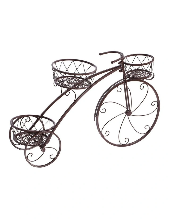 Metal Plant Stand in Bronze
