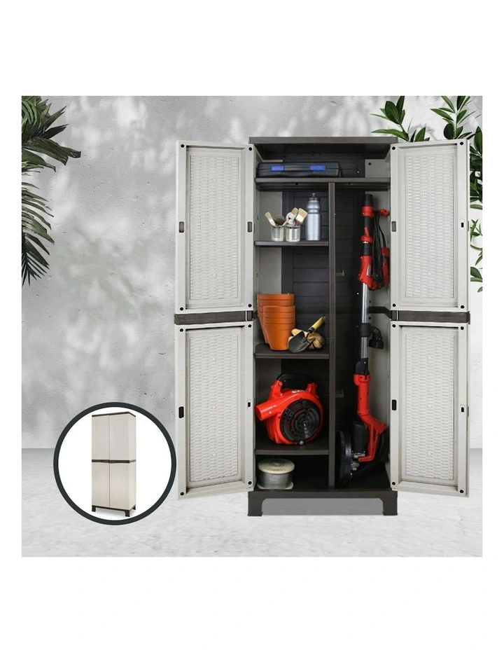Lockable Storage Cabinet 173cm in Beige