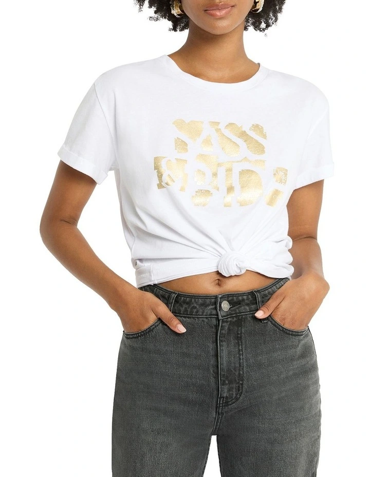 The Take Down Relaxed Fit Tee in White