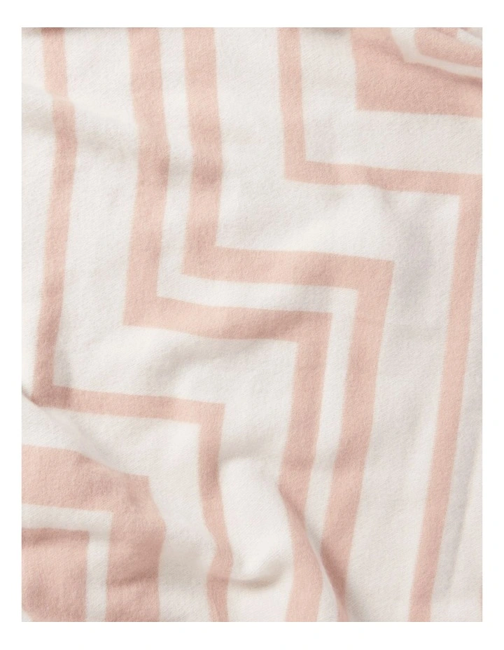 Georgia Geo Printed Scarf in Pink