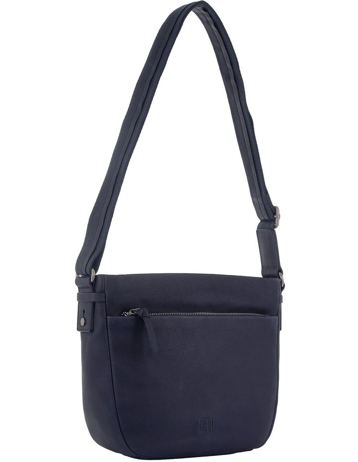 Gap Leather Cross-Body Handbag in Navy