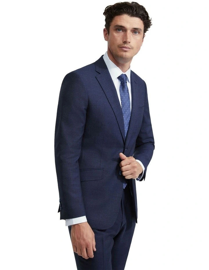 New Hopkins Wool Suit Jacket in Navy