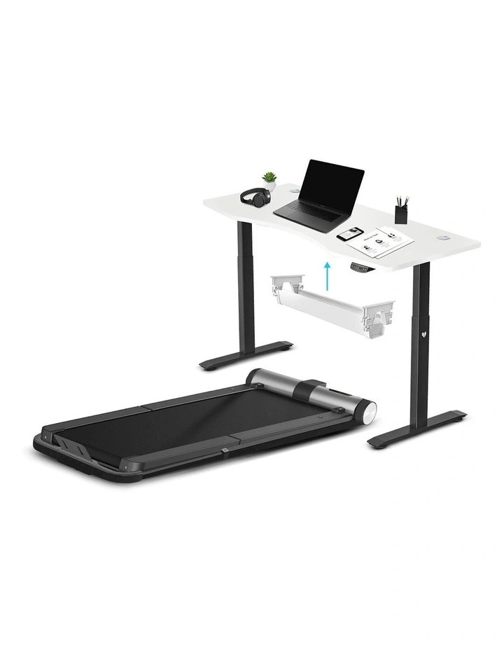 WalkingPad MC21 with Dual Motor Automatic Standing Desk 150cm in White/Black