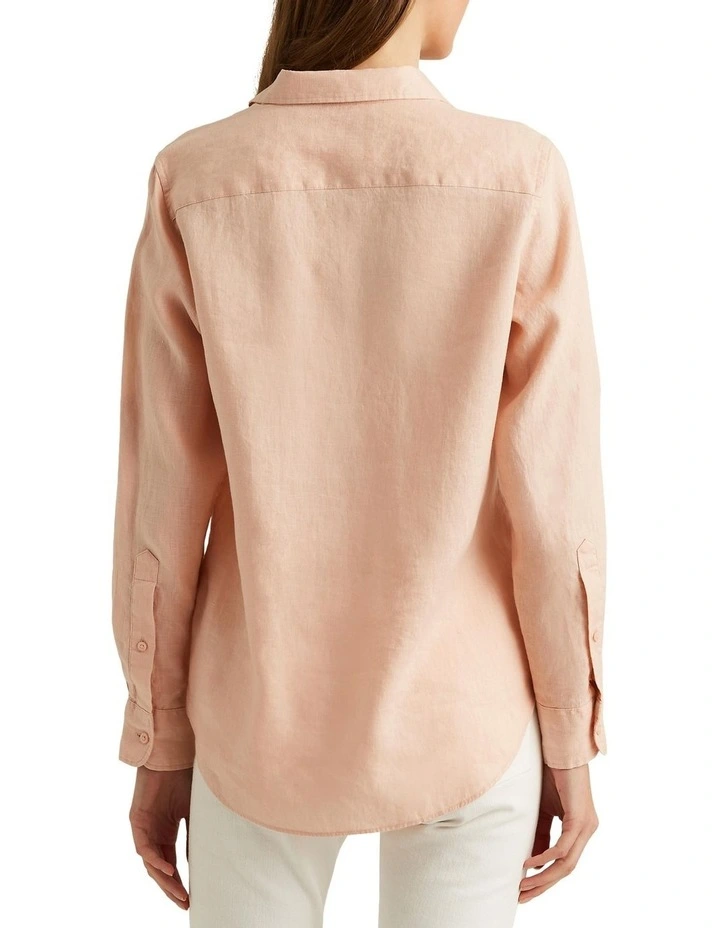 Linen Shirt in Orange