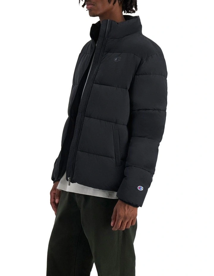 Rochester Tape Puffer Jacket in Black