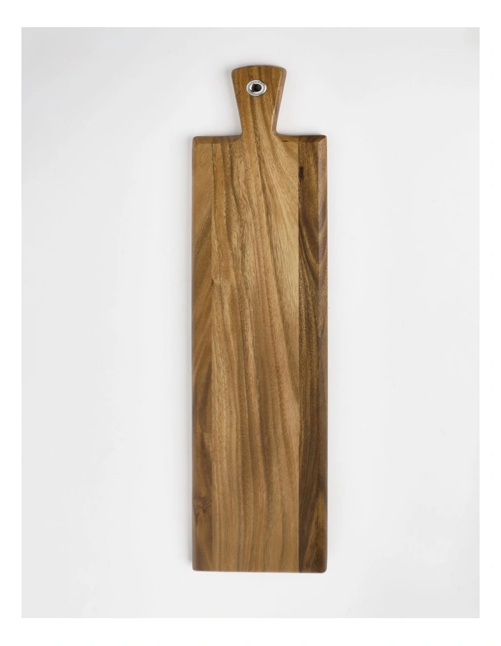 Classic Rectangular Acacia Paddle Board Large in Natural