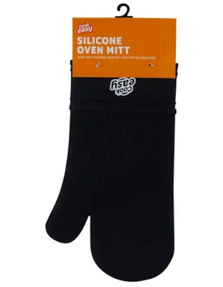 Silicone Oven Mitt and Pot Holder 4 Piece in Assorted