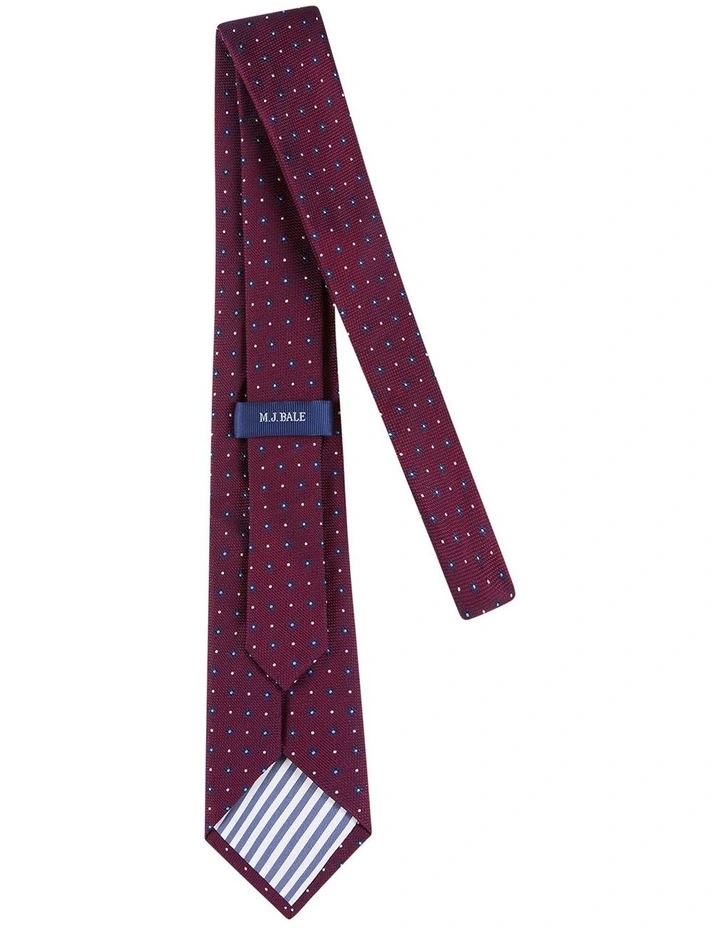 Holst Tie in Burgundy/Navy