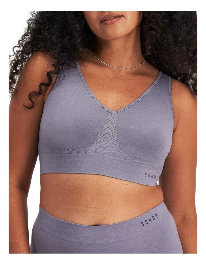 Seamfree Comfy Crop Bra in KFQ Aromatic