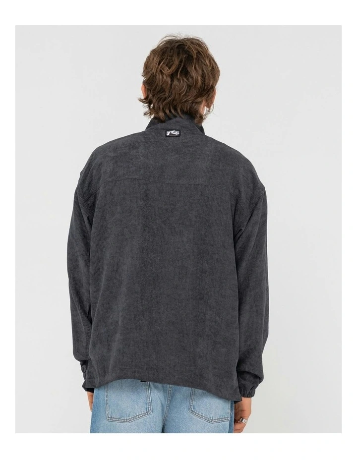 Houston Cord Comfy Sweat Top in Grey