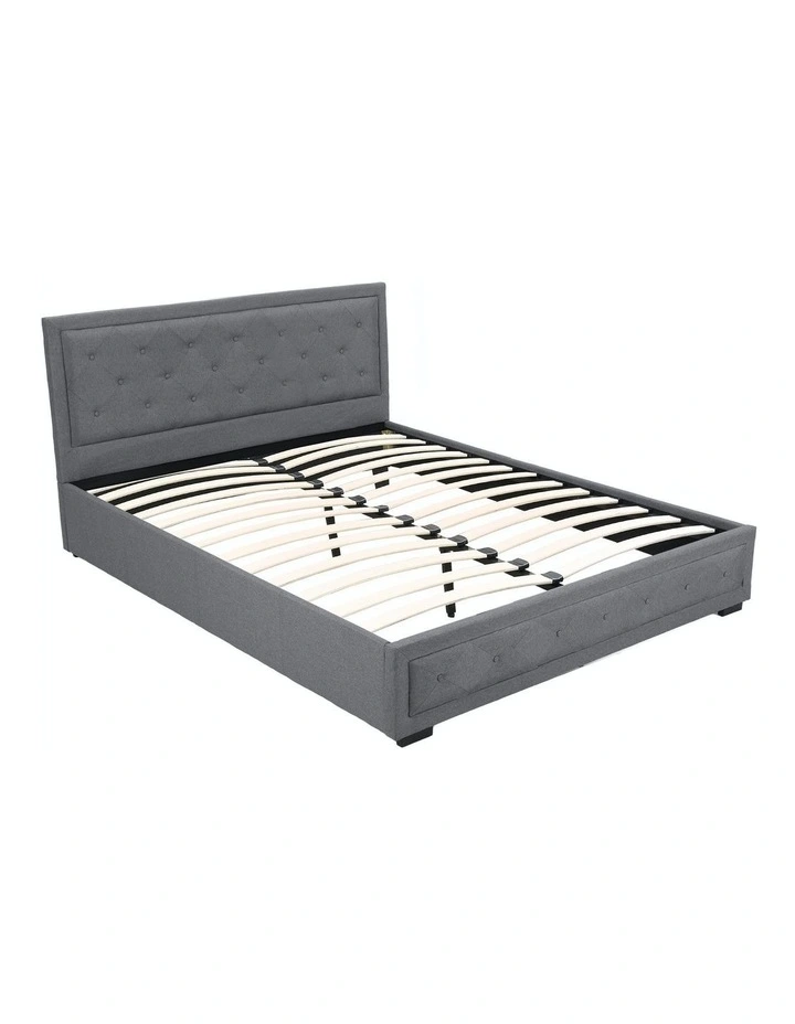 Tiyo Gas Lift Bed Frame in Grey