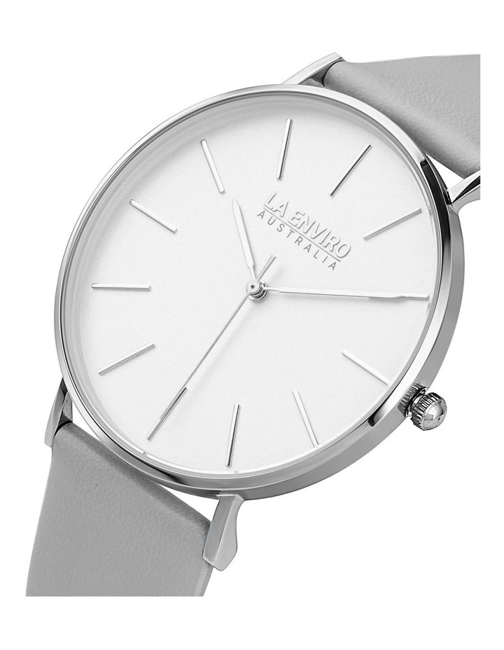 Silver Grey Strap Classic 40 mm Watch